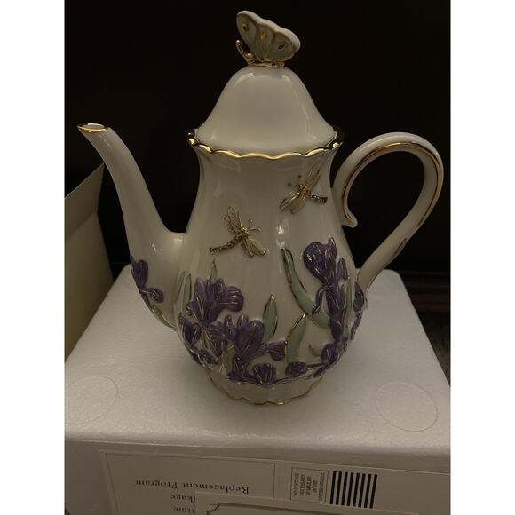 Lenox Springtime Splendor Teapot - Picture 3 of 6